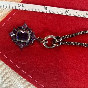 Elegant Purple Pendant Necklace